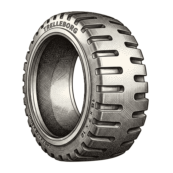 Press-On Forklift Tire
