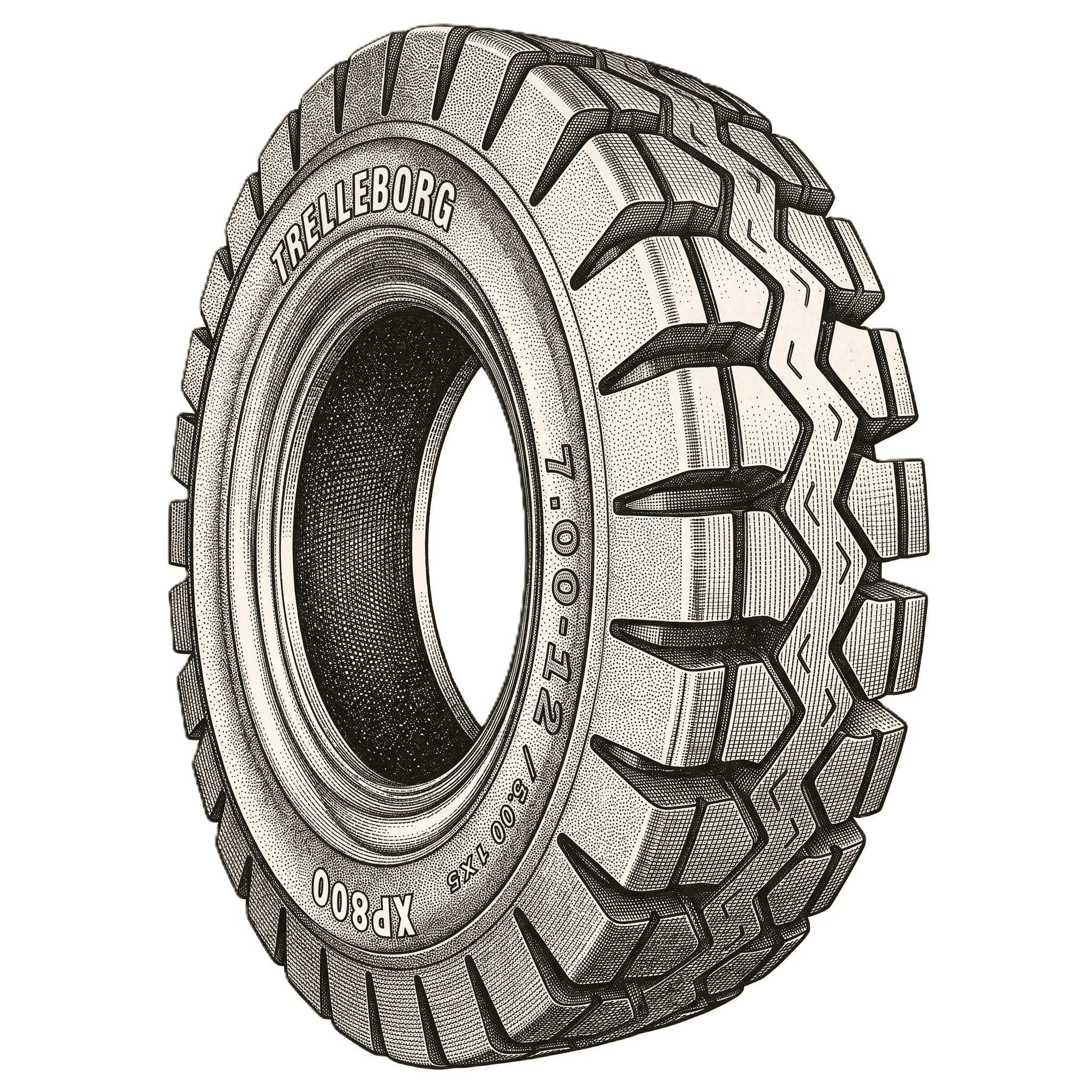 Solid Forklift Tire